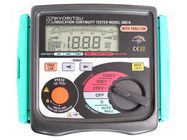 Meter: insulation resistance; LCD; VAC: 0÷600V; ±(5%+3digit) KYORITSU