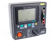 Meter: insulation resistance; LCD; VAC: 30÷600V; VDC: 30÷600V; IP65 KYORITSU