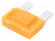 Fuse: fuse; 70A; 58VDC; automotive; 29mm; MAXI; tin alloy ESKA