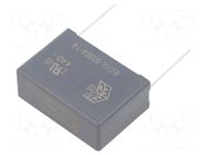 Capacitor: polypropylene; X1; R47 X1; 1uF; 1000VDC; 440VAC; THT KEMET