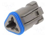 Connector: wire-wire; plug; female; PX0; PIN: 3; IP68; for cable BULGIN