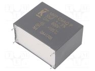 Capacitor: polypropylene; DC-Link; 55uF; ESR: 4.5mΩ; THT; ±5%; 23A KEMET