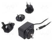 Power supply: switching; mains,plug-in; 24VDC; 0.5A; 12W; 77.76% POS