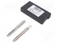 Tap; high speed steel grounded HSS-G; M6; 0.75; 50mm; 4,9mm; 2pcs. 