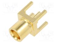 Socket; MCX; female; straight; 50Ω; THT; on PCBs; PTFE; gold-plated LINX TECHNOLOGIES