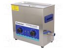 Ultrasonic washer; 300x155x150mm; 40kHz; 20÷80°C; 230VAC; Plug: EU 