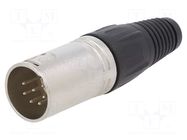 Connector: XLR; plug; male; PIN: 7; straight; for cable; soldering CLIFF