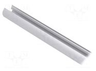 Profiles for LED modules; natural; L: 2m; PEN12; aluminium; oval TOPMET