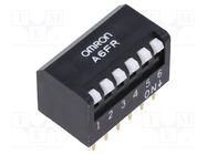 Switch: DIP-SWITCH; OFF-ON; 0.025A/24VDC; Pos: 2; -20÷70°C; THT OMRON Electronic Components