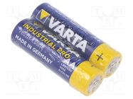 Battery: alkaline; AA; 1.5V; non-rechargeable; Ø14.5x50.5mm; 2pcs. VARTA MICROBATTERY