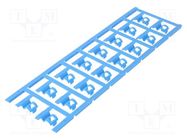 Markers; 3.5÷7mm; polyamide 66; blue; -40÷100°C; snap fastener WEIDMÜLLER