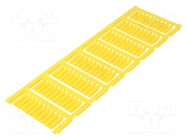 Markers; 2.2÷2.9mm; polyamide 66; yellow; -40÷100°C; push-in; SFR WEIDMÜLLER