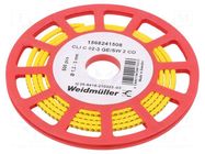 Markers; Marking: 2; 1.3÷3mm; PVC; yellow; -30÷80°C; leaded; CLI C WEIDMÜLLER