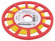 Markers; Marking: 5; 1.3÷3mm; PVC; yellow; -30÷80°C; leaded; CLI C WEIDMÜLLER