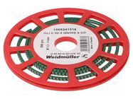 Markers; Marking: 5; 1.3÷3mm; PVC; green; -30÷80°C; leaded; CLI C WEIDMÜLLER