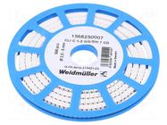 Markers; Marking: 7; 2.5÷5mm; PVC; white; -30÷80°C; leaded; CLI C WEIDMÜLLER