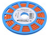 Markers; Marking: 3; 2.5÷5mm; PVC; orange; -30÷80°C; leaded; CLI C WEIDMÜLLER