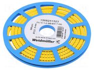 Markers; Marking: 7; 2.5÷5mm; PVC; yellow; -30÷80°C; leaded; CLI C WEIDMÜLLER