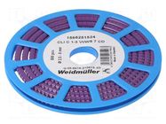 Markers; Marking: 7; 2.5÷5mm; PVC; violet; -30÷80°C; leaded; CLI C WEIDMÜLLER