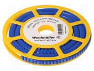Markers; Marking: 6; 4÷10mm; PVC; blue; -30÷80°C; leaded; CLI C; reel WEIDMÜLLER