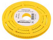 Markers; Marking: 8; 4÷10mm; PVC; yellow; -30÷80°C; leaded; CLI C WEIDMÜLLER