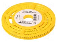 Markers; Marking: 9; 4÷10mm; PVC; yellow; -30÷80°C; leaded; CLI C WEIDMÜLLER