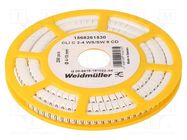 Markers; Marking: 9; 4÷10mm; PVC; white; -30÷80°C; leaded; CLI C WEIDMÜLLER