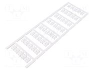 Markers; 1.5÷2.5mm; polyamide 66; white; -40÷100°C; snap fastener WEIDMÜLLER