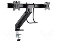 Monitor holder; 6.5kg; 17÷32"; Arm len: 445mm; for two monitors LOGILINK