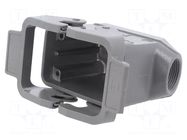 Enclosure for connectors: HDC; Gland: PG16 HARTING