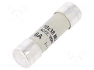 Fuse: fuse; 6A; 1000VDC; gR; cylindrical ESKA