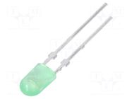 LED; oval; 3.95x3x6.1mm; green; 2880÷4970mcd; 110/50°; 2.8÷3.6VDC EVERLIGHT