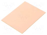 Laminate; hard paper; 1.6mm; L: 75mm; W: 100mm; Coating: copper RADEMACHER