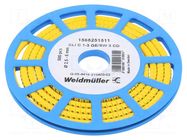 Markers; Marking: 3; 2.5÷5mm; PVC; yellow; -30÷80°C; leaded; CLI C WEIDMÜLLER