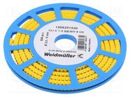 Markers; Marking: 6; 2.5÷5mm; PVC; yellow; -30÷80°C; leaded; CLI C WEIDMÜLLER