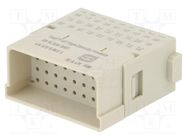 Connector: HDC; module; female; Han-Modular®; PIN: 36; w/o contacts 