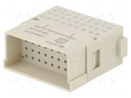 Connector: HDC; module; female; 4A; 32V; Han-Modular®; PIN: 36 HARTING
