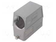 Enclosure for connectors: HDC; Type: high; Gland: M40 HARTING