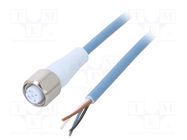 Connection lead; M12; PIN: 4; straight; 20m; plug; 250VAC; 7024 