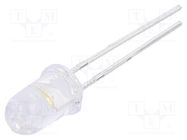 LED; 5mm; white warm; 14250÷28500mcd; 15°; Front: convex; 2.8÷3.6V EVERLIGHT