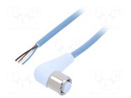 Cable: for sensors/automation; M12; PIN: 4; angled; 5m; plug; 250VDC MURRELEKTRONIK