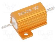 Resistor: wire-wound; with heatsink; 10Ω; 25W; ±1%; 50ppm/°C SR PASSIVES