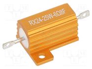 Resistor: wire-wound; with heatsink; 6.8Ω; 25W; ±1%; 50ppm/°C SR PASSIVES