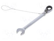Wrench; combination spanner,with ratchet; 14mm; steel; L: 190mm BETA