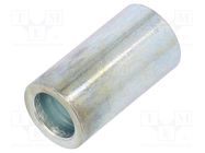 Spacer sleeve; 30mm; cylindrical; steel; zinc; Out.diam: 16mm DREMEC