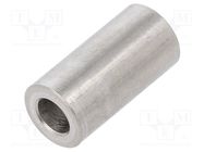 Spacer sleeve; 20mm; cylindrical; stainless steel; Out.diam: 10mm DREMEC