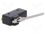 Microswitch SNAP ACTION; 25A/250VAC; with lever; SPDT; ON-(ON) 