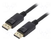 Cable; DisplayPort plug,both sides; DisplayPort 1.2; 5m; black LOGILINK
