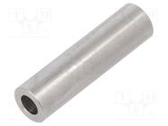 Spacer sleeve; 30mm; cylindrical; stainless steel; Out.diam: 8mm DREMEC