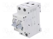 Circuit breaker; 230/400VAC; Inom: 16A; Poles: 2; Charact: B; 6kA EATON ELECTRIC